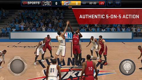 Скриншоты к NBA LIVE Mobile