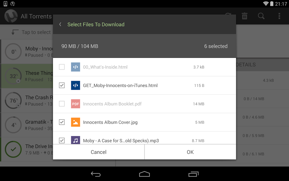 utorrent pro torrent app v1.20.apk