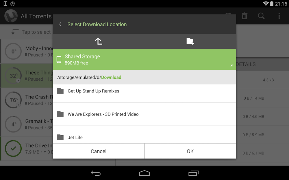 download the new version for android uTorrent Pro 3.6.0.46830