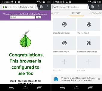 Скриншоты к Orfox: Tor Browser for Android