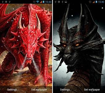 Скриншоты к Дракон живые обои