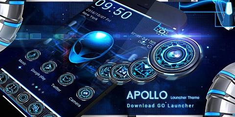 Скриншоты к Apollo GO Launcher Theme
