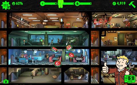 Скриншоты к Fallout Shelter