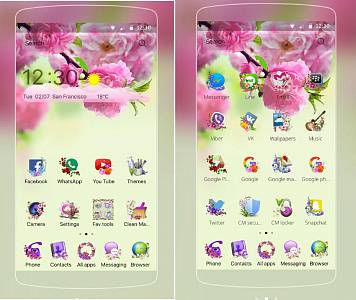 Скриншоты к Spring Flowers Theme