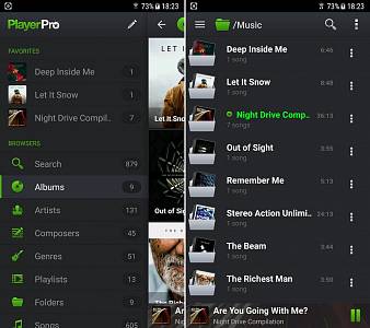 Скриншоты к PlayerPro Music Player