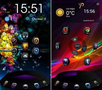 Скриншоты к Next Launcher Theme UltraColor