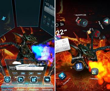 Скриншоты к Fire Dragon Next 3D LWP