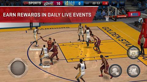 Скриншоты к NBA LIVE Mobile