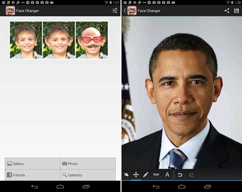 Программа на фото меняет лица на другое